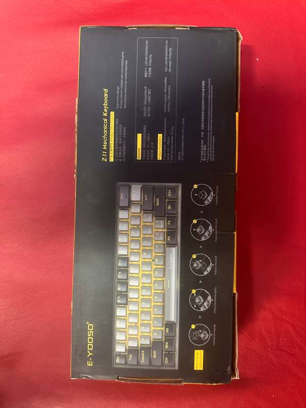 E-YOOSO Z11 60% Mechanical Keyboard, Mechanical Gaming Keyboard Wired With LED Backlit