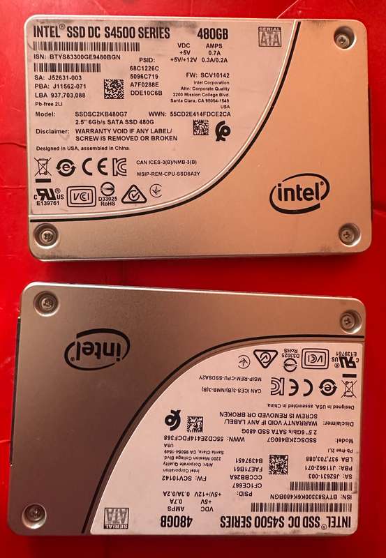 Intel S4500 480GB DC Series ssd 2.5 inch SATA3 Solid State Drive