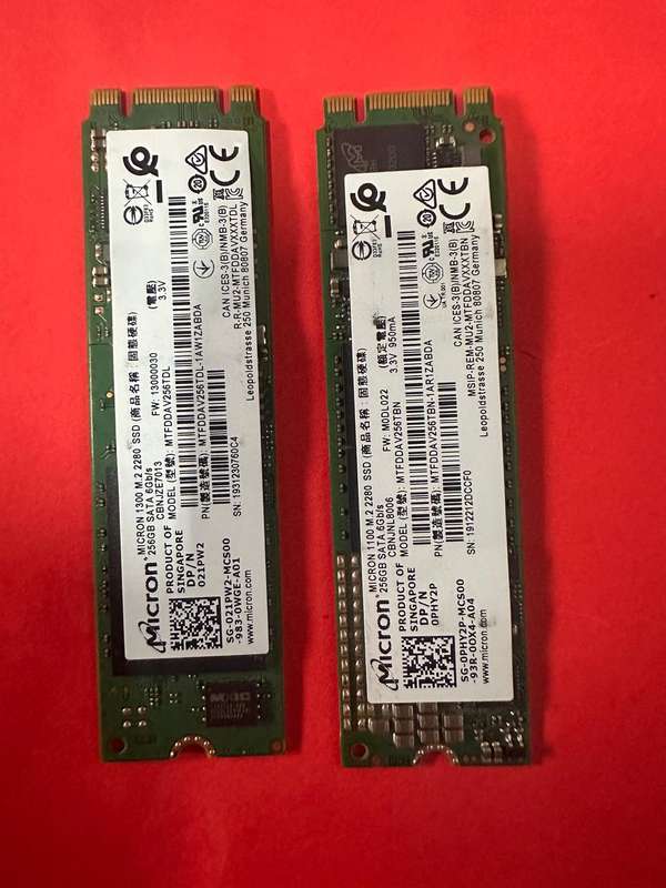 Micron 1300 M.2 2280 SSD TLC M.2 256GB SATA 6Gb/s MTFDDAV256TDL