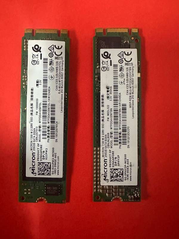 Micron 1300 M.2 2280 SSD TLC M.2 256GB SATA 6Gb/s MTFDDAV256TDL