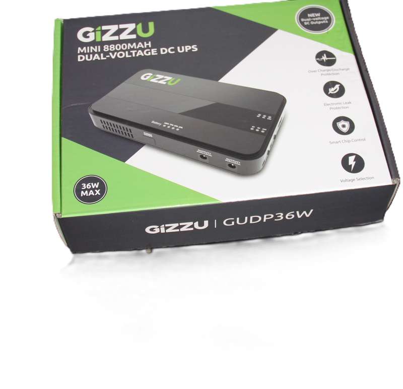 Gizzu 36w 8800MAH Mini Dual DC UPS