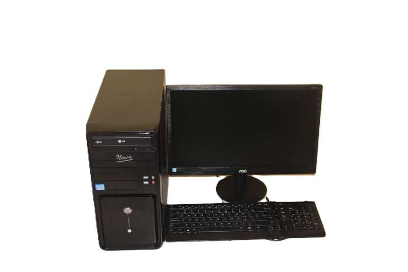 i3 Nova Pc Desktop with Monitor, keyboard and mouse