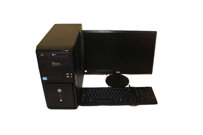 i3 Nova Pc Desktop with Monitor, keyboard and mouse