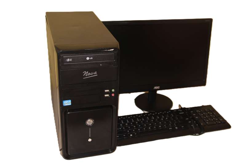 i3 Nova Pc Desktop with Monitor, keyboard and mouse