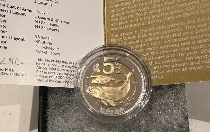 2024 Oom Paul Mintmarked R5 coin - LAST year of issue. Unique chance to own one.