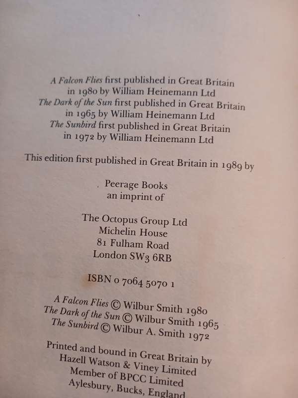 Wilbur Smith, 3 Books in One, Complete & Unabridged