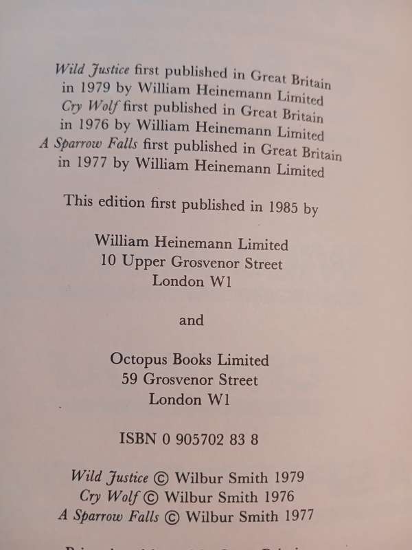 Wilbur Smith, 3 Books in One, Complete & Unabridged
