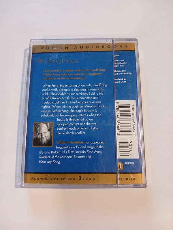 White Fang by Jack London read by William Hootkins, 2 x Audio Cassette