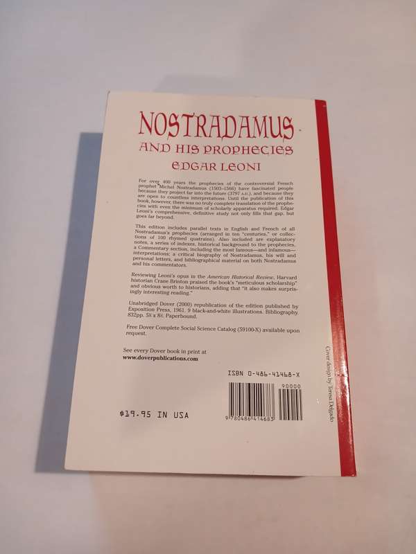 Nostradamus and his Prophecies by Edgar Leoni