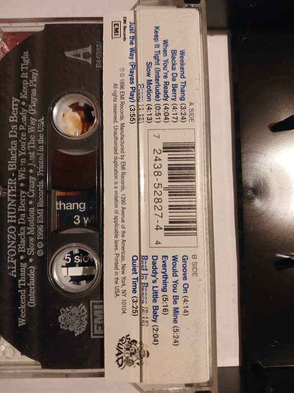 Alfonzo Hunter, Blacka Da Berry Cassette, US