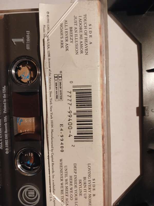 Najee, Just an Illusion Cassette, US