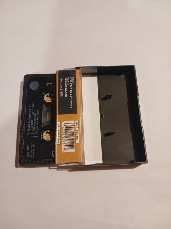 D-Mob featuring LRS, It is Time to get Funky Cassette single, UK