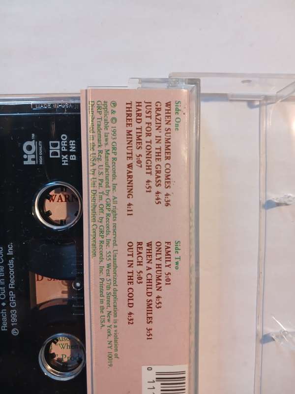 George Howard, When Summer Comes Cassette, US