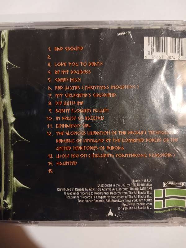 Type O Negative, October Rust CD, Europe