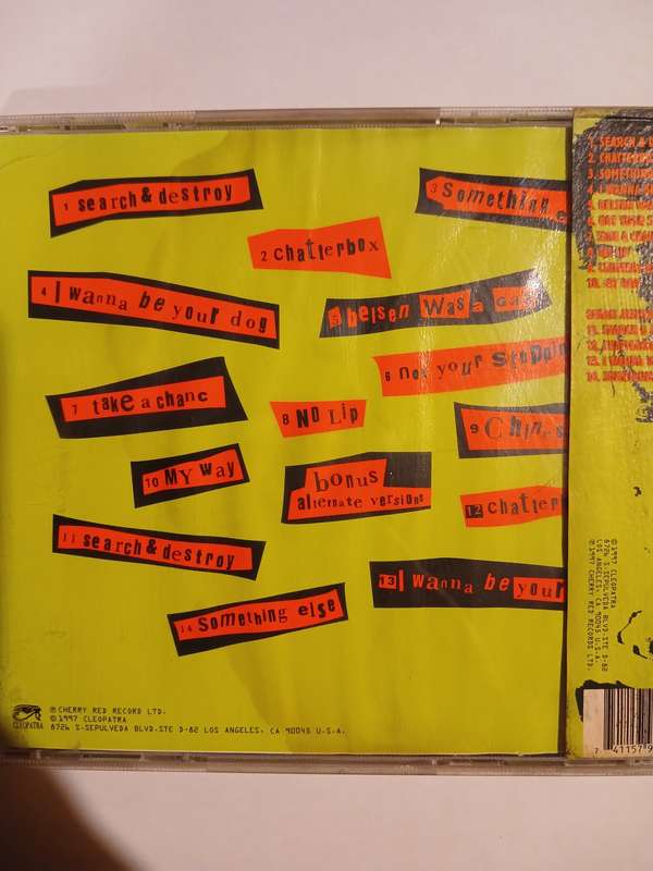 Sid Vicious, Never Mind the Reunion Here's Sid Vicious CD, US