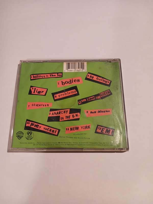 Sex Pistols, Never Mind the Bollocks Here's the Sex Pistols CD, US