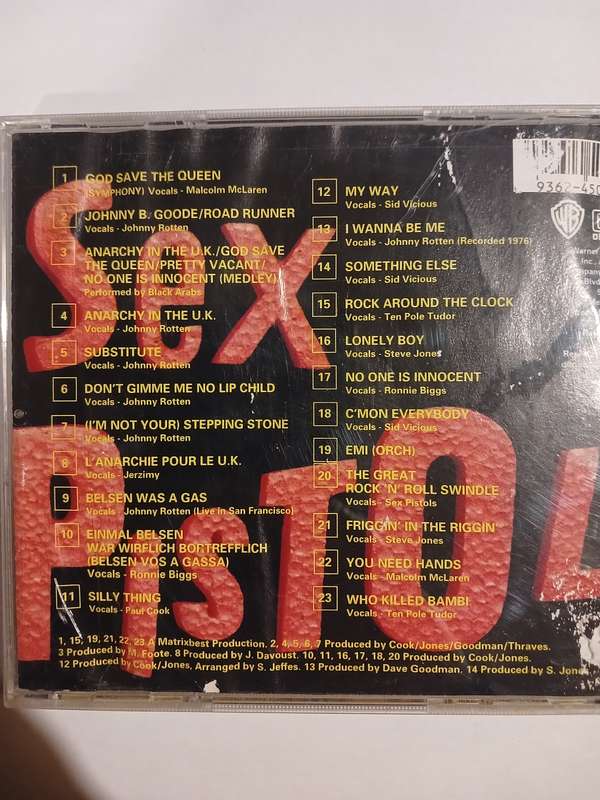 Sex Pistols, The Great Rock 'n' Roll Swindle CD, US