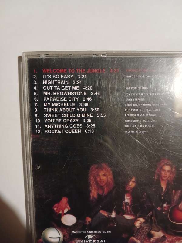 Guns 'n' Roses, Appetite for Destruction CD