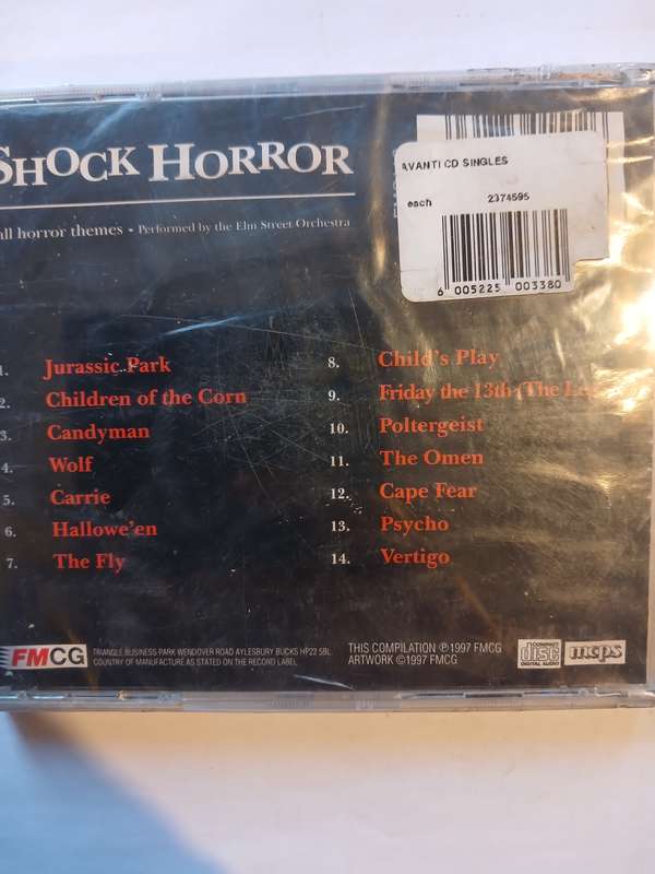 Shock Horror, All Horror Themes Performed by Elm Street Orchestra CD