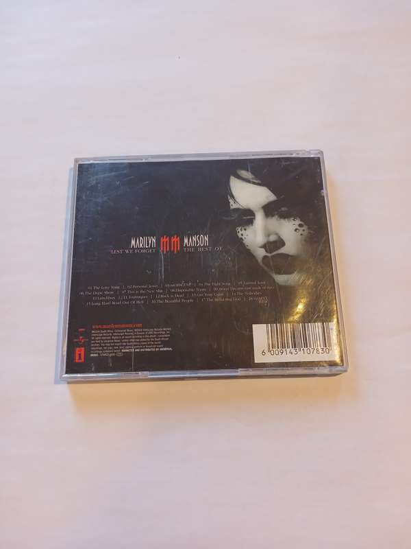 Marilyn Manson, Lest We Forget, The Best Of CD