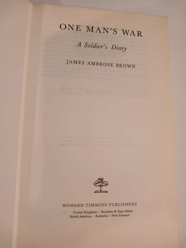 One Man's War by James Ambrose Brown