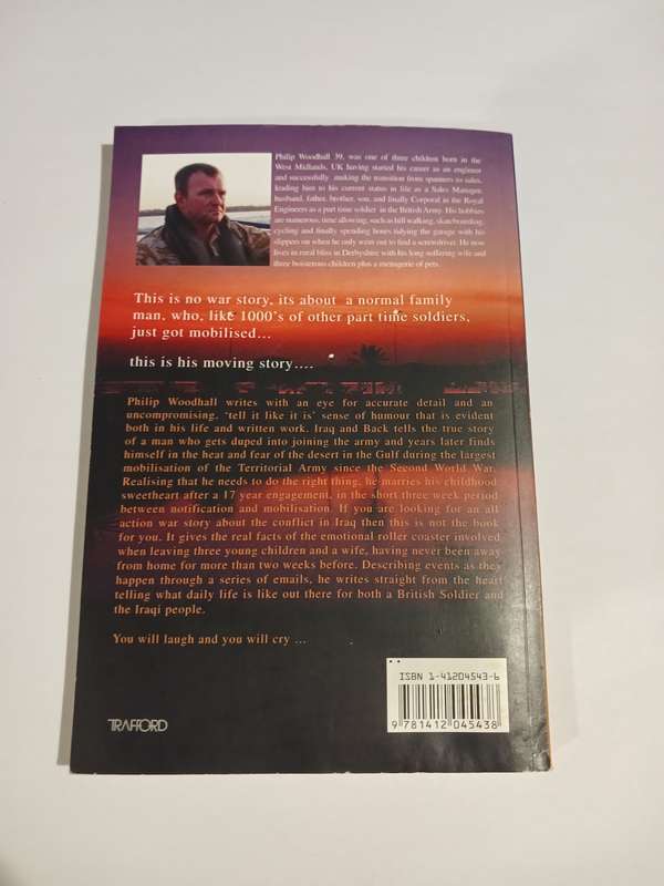 Iraq and Back by Philip Woodhall, signed