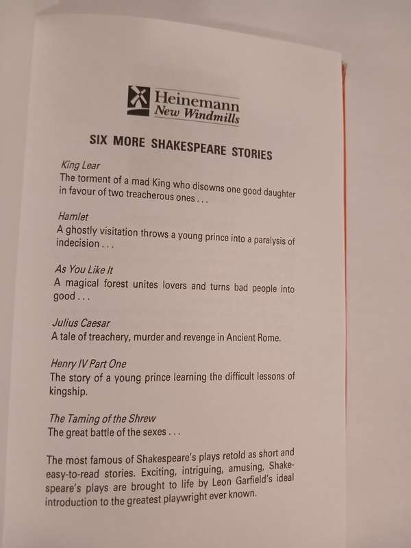 Six More Shakespeare Stories by Leon Garfield
