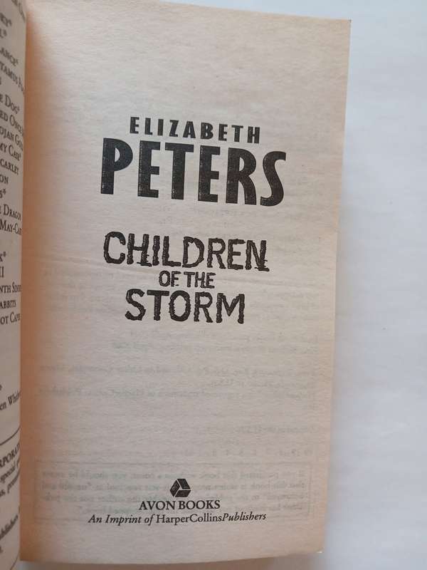 Elizabeth Peters, Children of the Storm