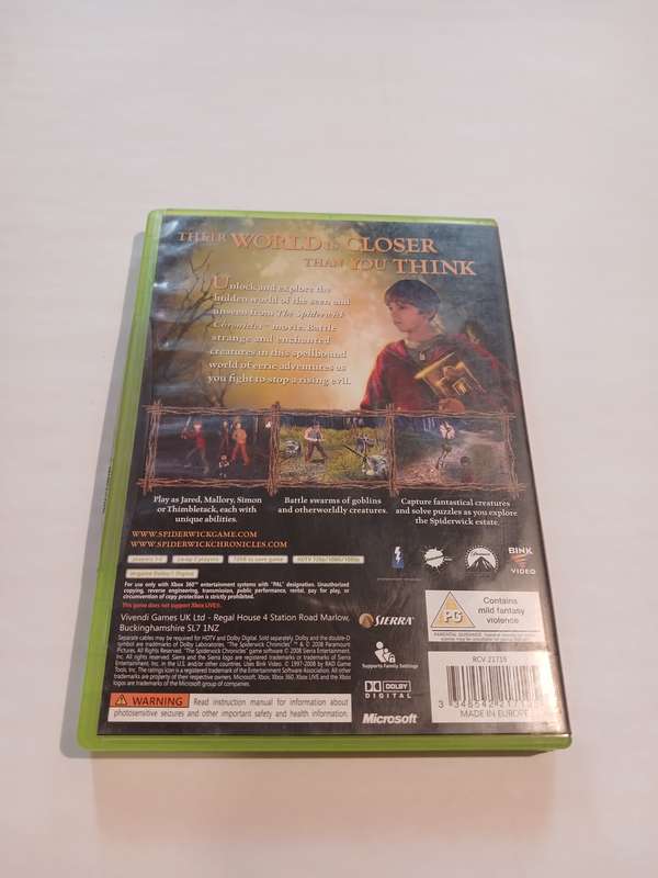 Xbox 360, The Spiderwick Chronicles