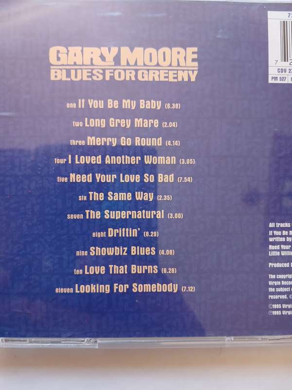 Gary Moore, Blues for Greeny CD, Europe
