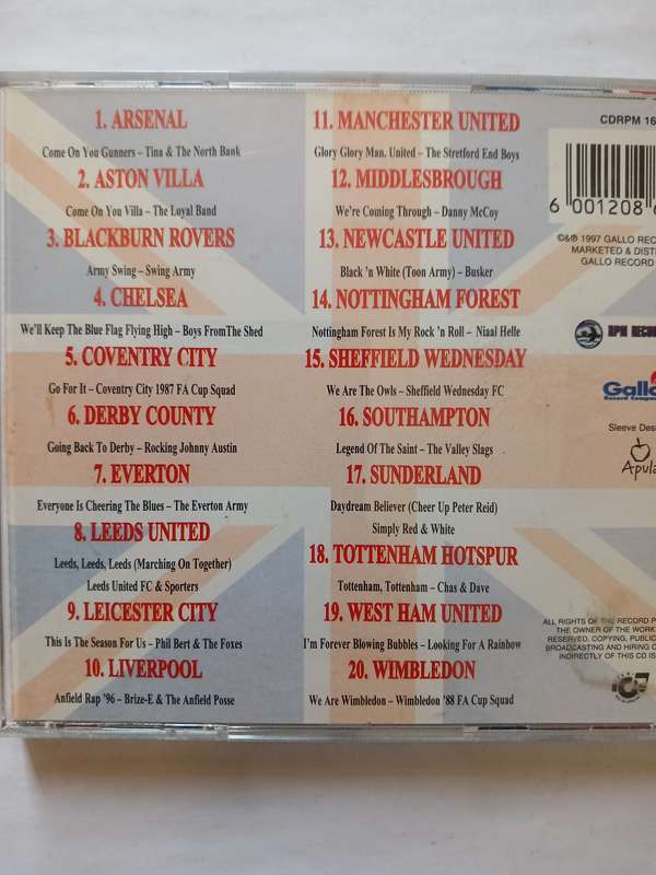 Come On, 20 British Football Anthems CD