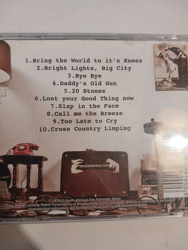 Dan Patlansky, 20 Stones CD