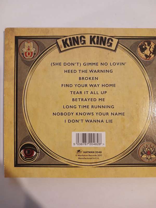 King King, Exile & Grace CD, Europe