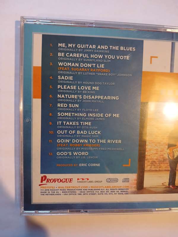 Walter Trout, Survivor Blues CD, Europe