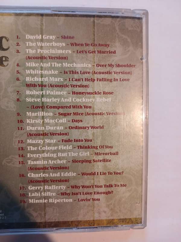 Acoustic Love, A Collection of the Finest Acoustic Ballads CD