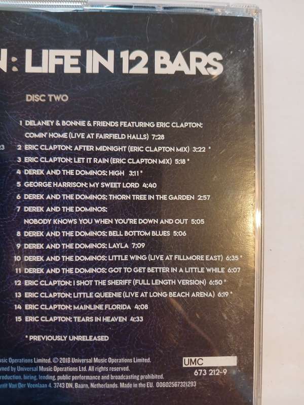 Eric Clapton, Life in 12 Bars, 2 x CD, Europe