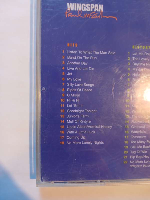 Wingspan, Paul McCartney, Hits and History, 2 x CD