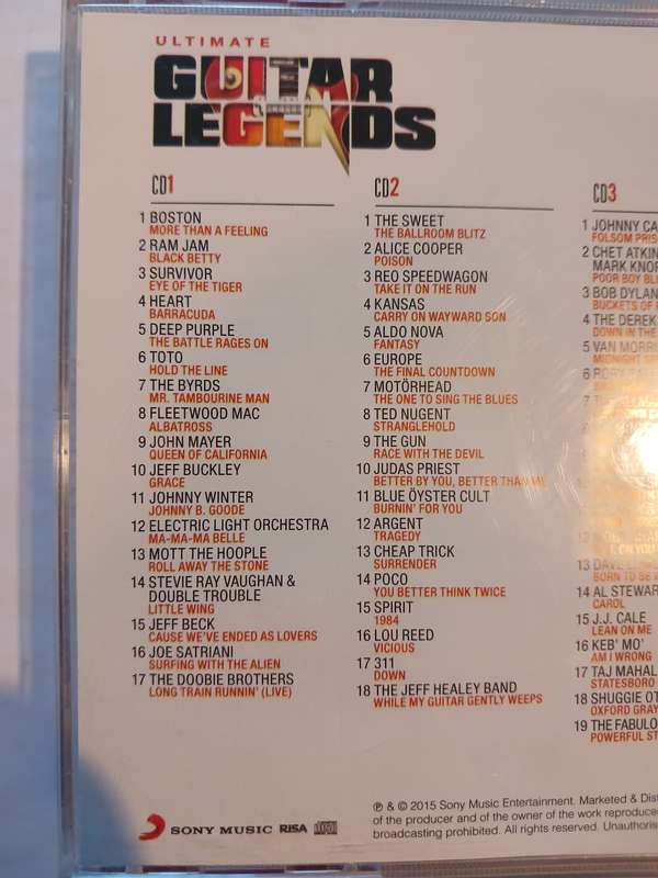 Ultimate Guitar Legends, 4 x CD