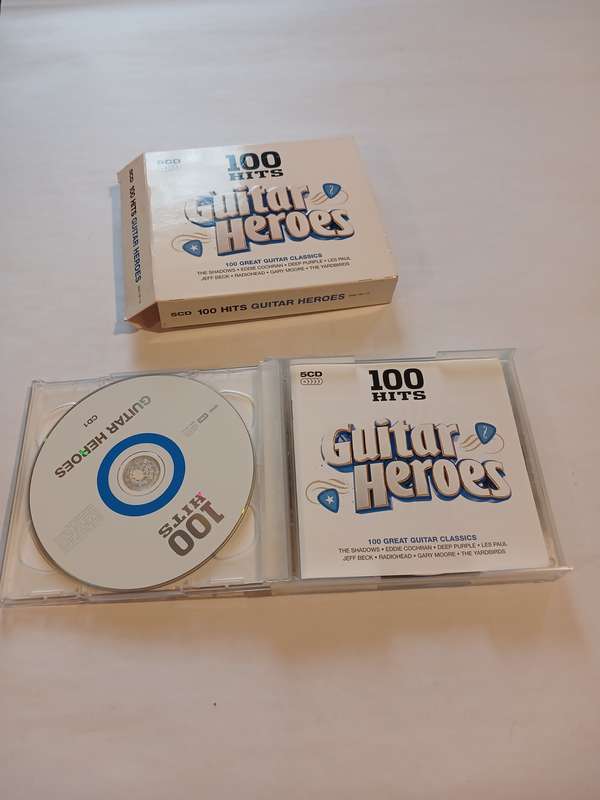 Guitar Heroes, 100 Great Guitar Classics, 5 x CD, UK