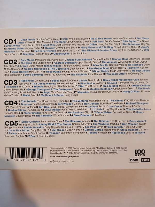 Guitar Heroes, 100 Great Guitar Classics, 5 x CD, UK