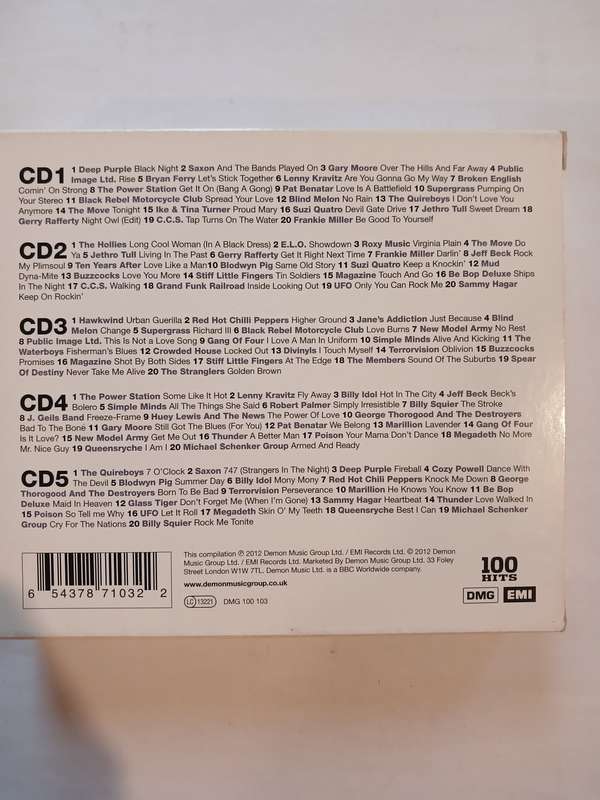 Rock Classics, 100 Rock Classics, 5 x CD, UK