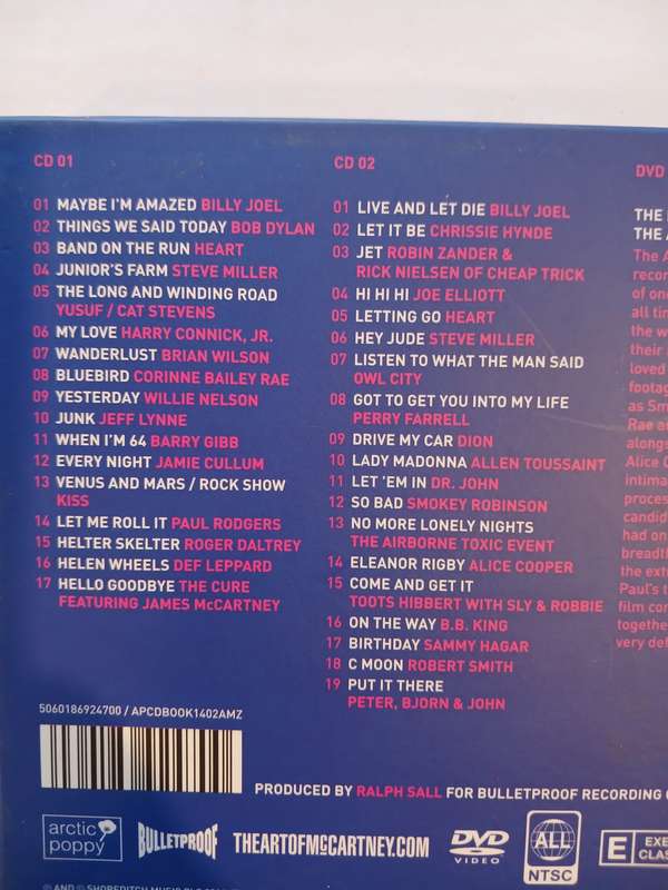 The Art Of McCartney (The Songs Of Paul McCartney Sung By The World's Greatest Artists) 2 x CD/DVD
