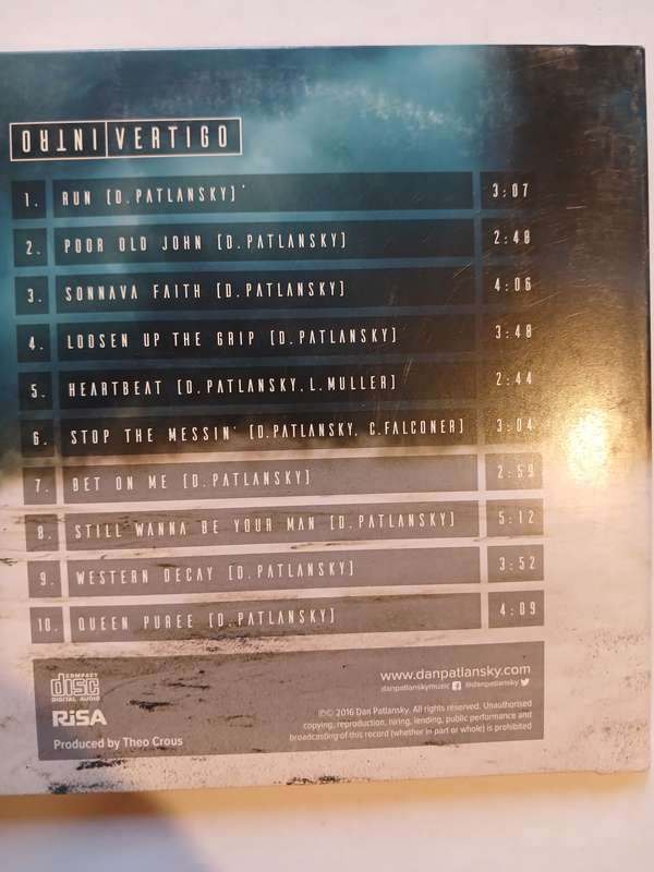 Dan Patlansky, Introvertigo CD