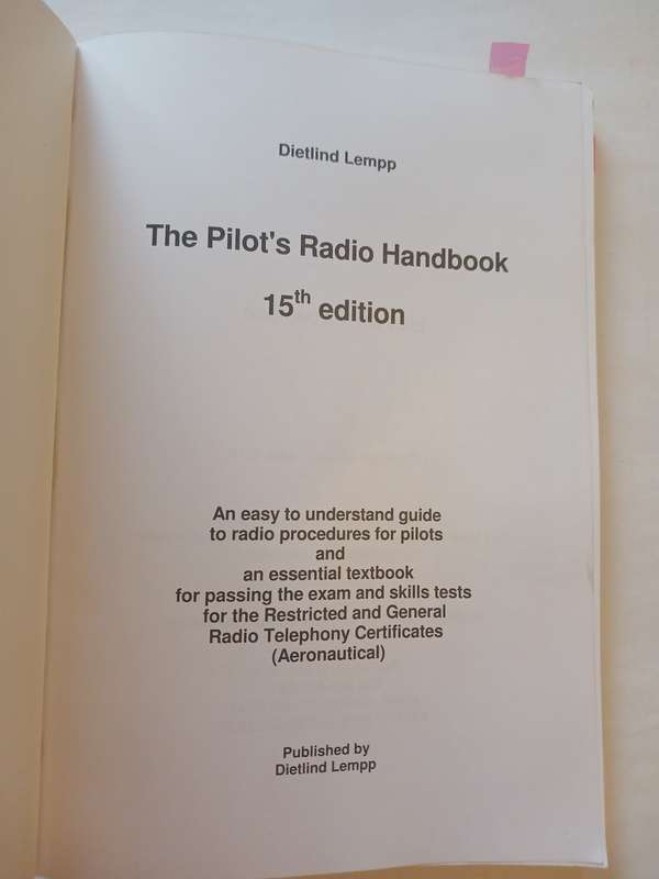 The Pilot's Radio Handbook by Dietlind Lempp, 15th Edition