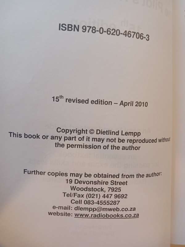 The Pilot's Radio Handbook by Dietlind Lempp, 15th Edition