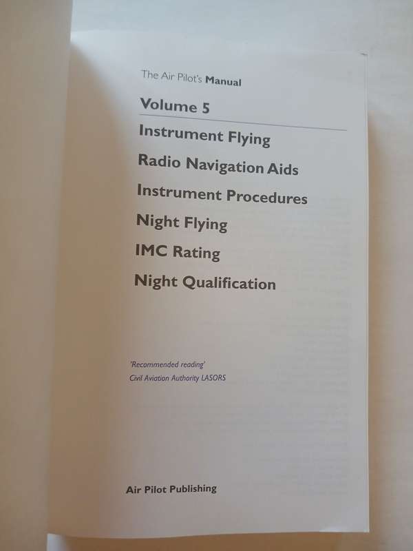 Air Pilot's Manual, Volume 5, Radio Navigation & Instrument Flying