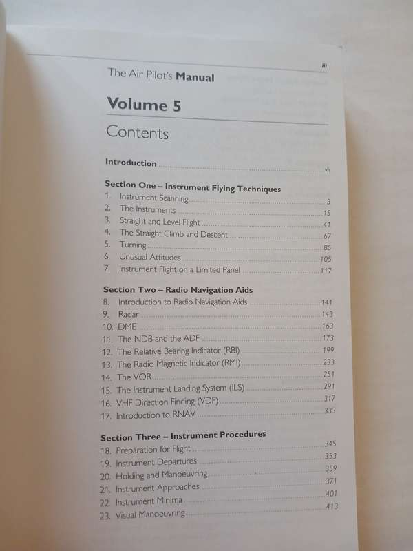 Air Pilot's Manual, Volume 5, Radio Navigation & Instrument Flying