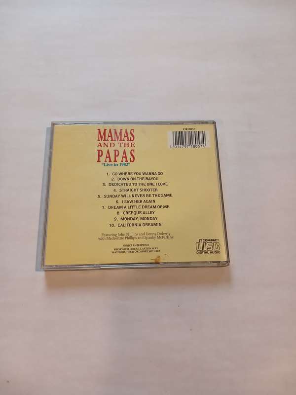 Mamas and the Papas, The Collection, Live in 1982 CD, Europe
