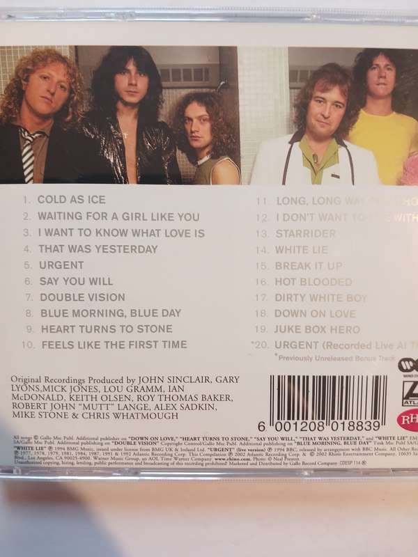 Foreigner, The Definitive CD