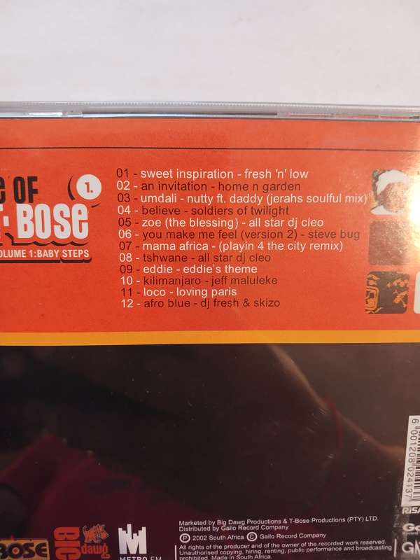 House of T-Bose, Volume 1, Baby Steps CD